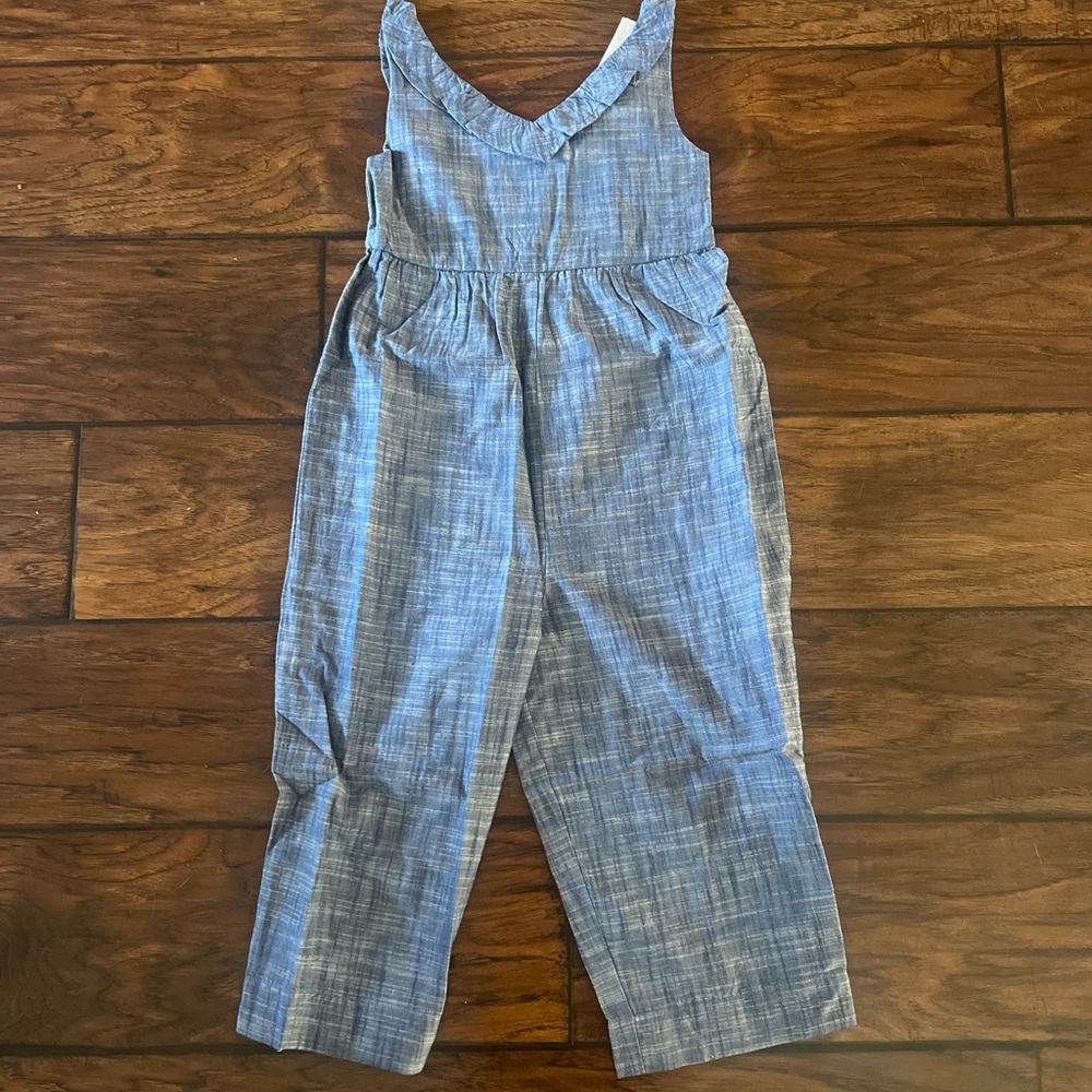 NWT Hope and Henry Blue Sleeveless Jumpsuit Size 6